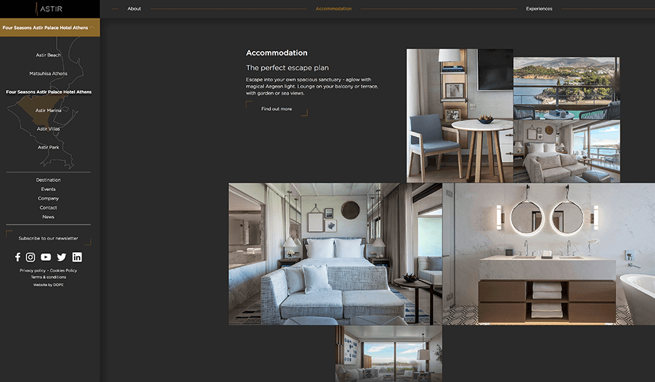 Four Seasons landing page